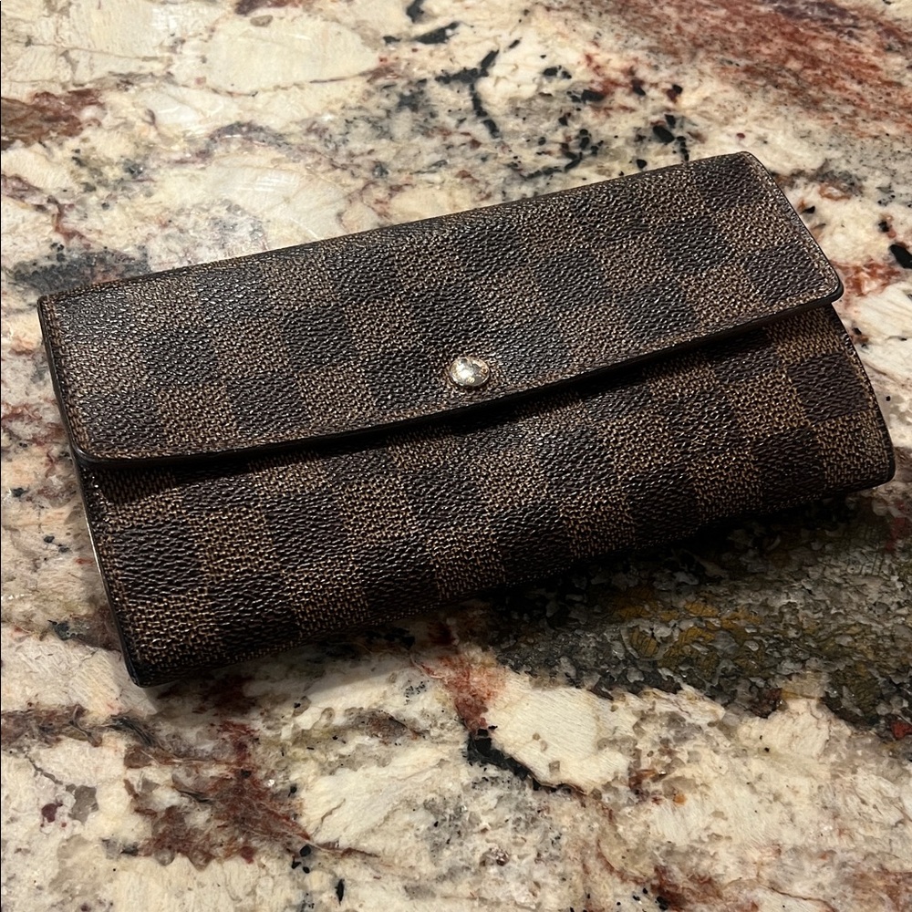 Louis Vuitton Brown Checkered Wallet